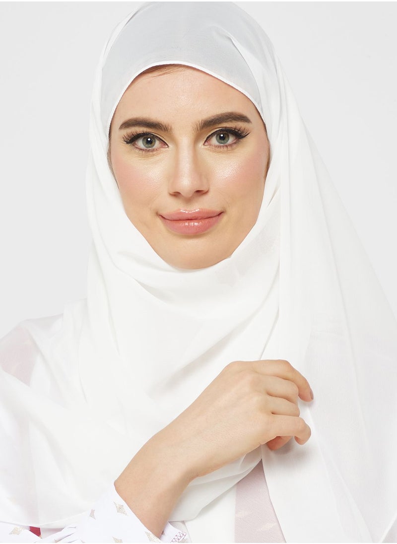 Khizana - Puff Sleeve Abaya With Sheila - Image 1