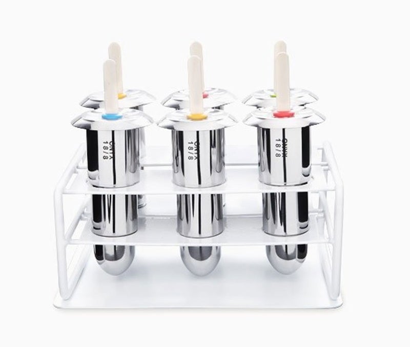 Onyx 18/8 Stainless Steel Popsicle Mold Set Of 6