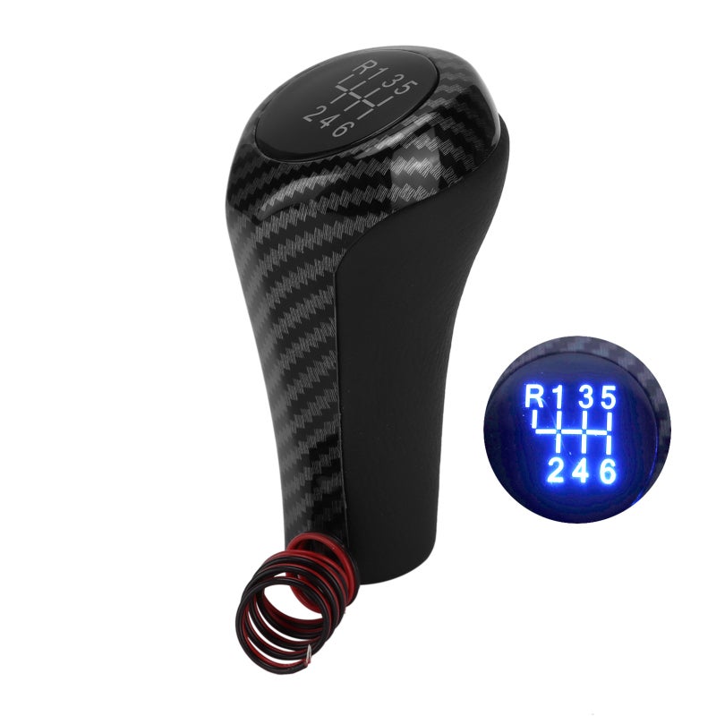 Shift Knob Crafted From Artificial Leather And ABS Plastic - Easy Installation - Shifter Stick Replacement For 3 Series E90 E91 E92 E93 E30 E36 E46 F30 Models - Image 1