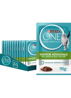 PURINA One Adult Indoor Advantage Chicken Pouch 85g×12 