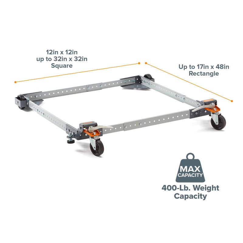 Bora Adjustable Universal Mobile Base Bora Portamate PM-1000. Move Your Heavy Tools and Equipment around Your Shop with Ease and Stability - Image 2