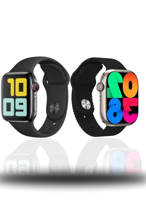 WS10-3 Max Smartwatch with 5-in-1 Strap Set | Bluetooth Fitness Tracker, Heart Rate & SpO2 Monitor, Sleep & Activity Tracking – Unisex Waterproof Smart Watch | Black