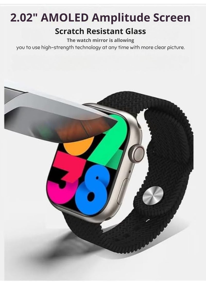 WS10-3 Max Smartwatch with 5-in-1 Strap Set | Bluetooth Fitness Tracker, Heart Rate & SpO2 Monitor, Sleep & Activity Tracking – Unisex Waterproof Smart Watch | Black