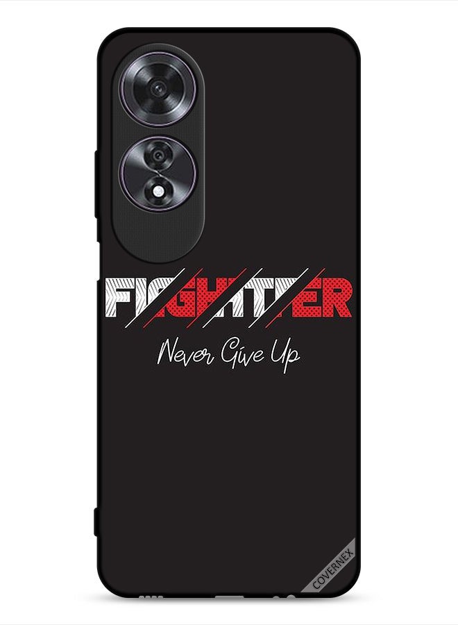 Covernex Oppo A60 Protective Case Cover Fighter Never Give Up - Image 1