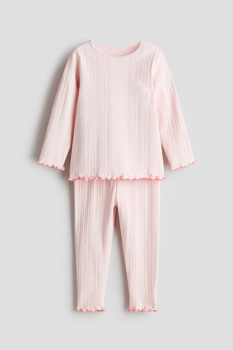 اتش اند ام بيجاما من القطن مزينة بطبعة