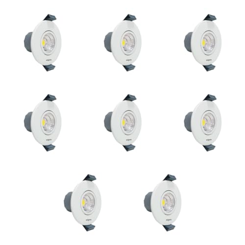 wipro Garnet 3w mini Spotlight, Warmwhite (Pack of 8) - Image 2