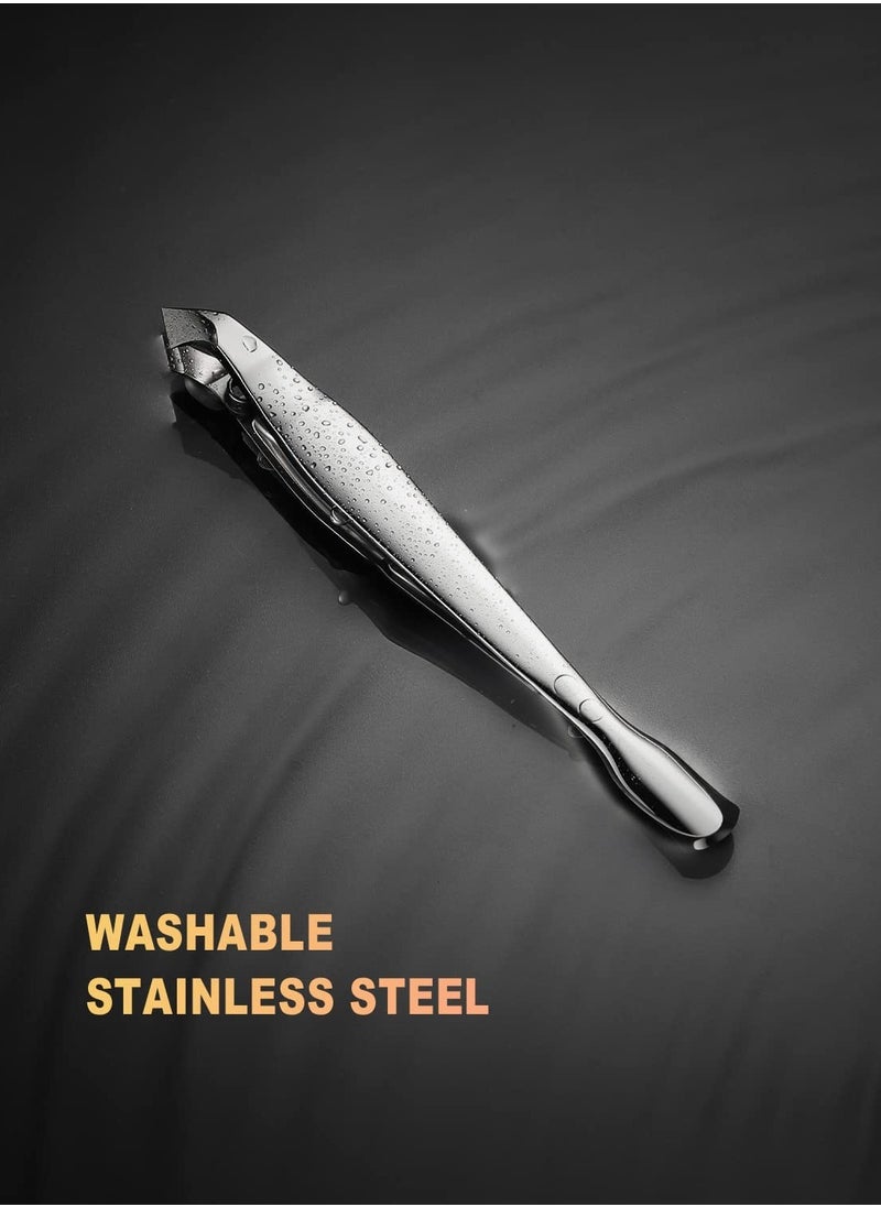 Excefore - Mini Cuticle Trimmer, Slim Cuticle Clipper with Pusher, Precise Pointed Tip Cuticle Clipper, Suitable for Fingernails and Toenails - Image 1
