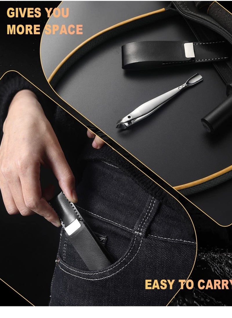 Excefore - Mini Cuticle Trimmer, Slim Cuticle Clipper with Pusher, Precise Pointed Tip Cuticle Clipper, Suitable for Fingernails and Toenails - Image 1