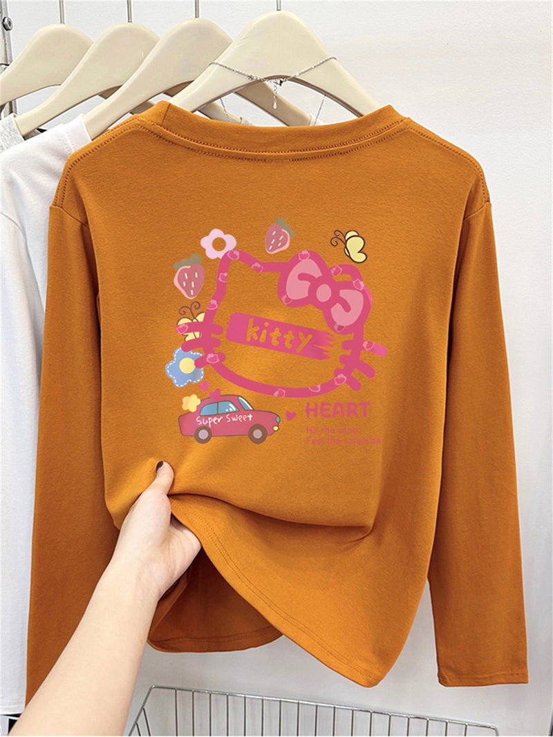 Pink anti-aging printed shoulder short-sleeved t-shirt for women's design sense niche summer 2025 new half-sleeved T-shirt top - Image 1
