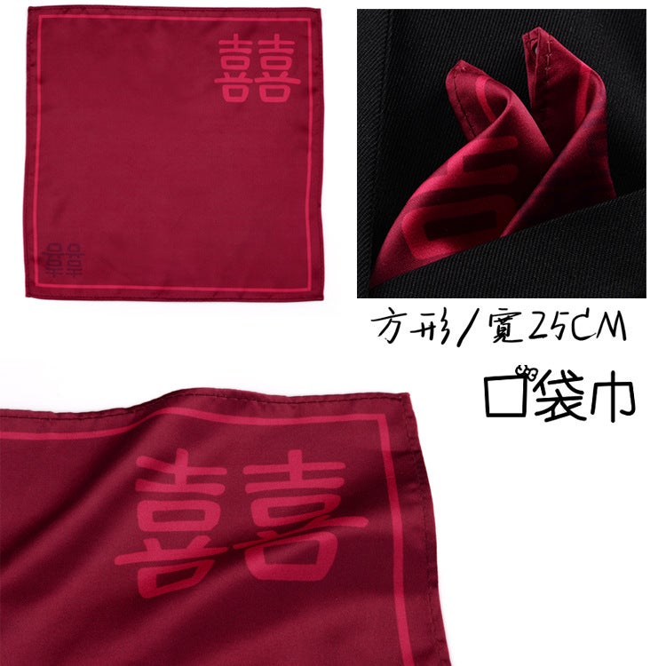 Manufacturer'S Pocket Square Men'S Suit Pocket Square Handkerchief Korean Style Dress Chest Pocket Square Handkerchief Trendy - Image 5