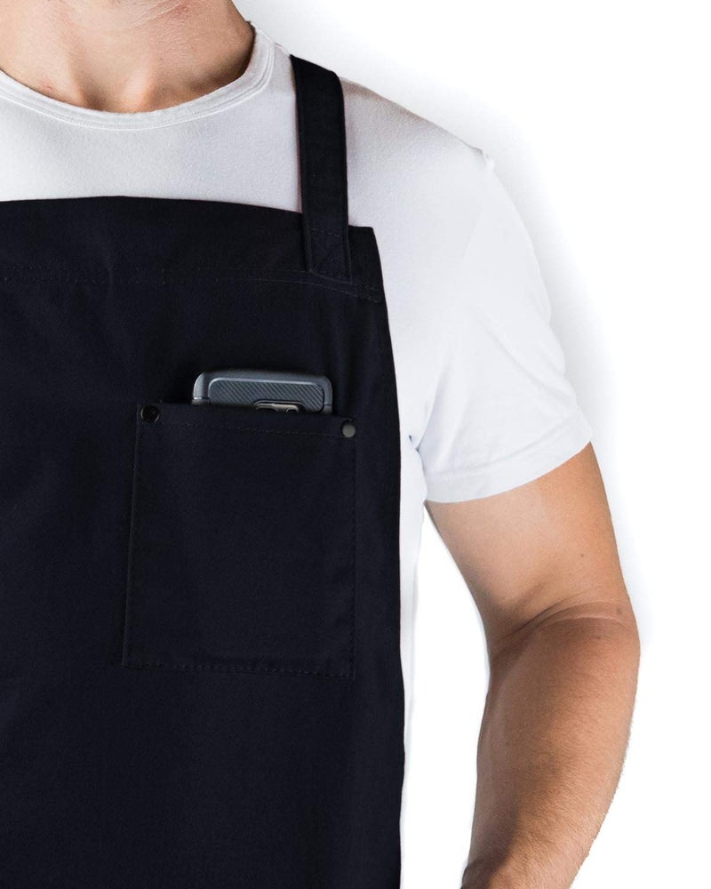 Hudson Durable Goods - Professional Grade Chef Apron - Navy - 100% Cotton - Image 5