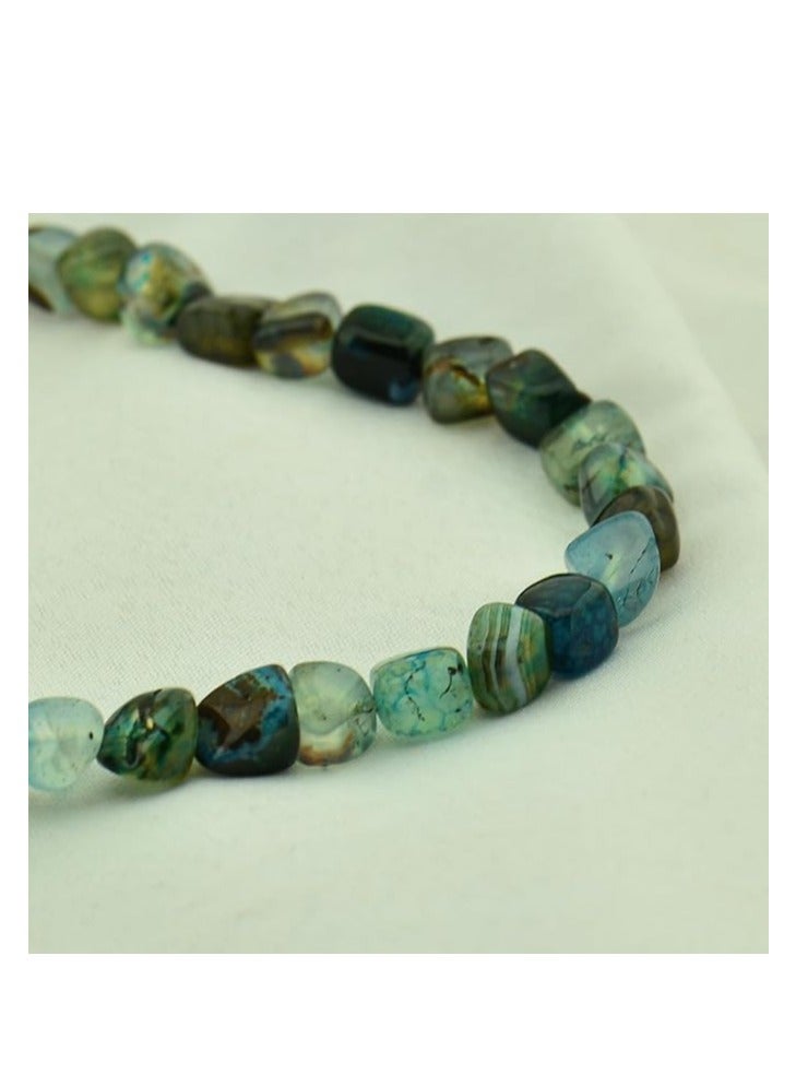 Engraved natural stones for making jewelry from agate, circle shapes for making jewelry and adornments - Image 3