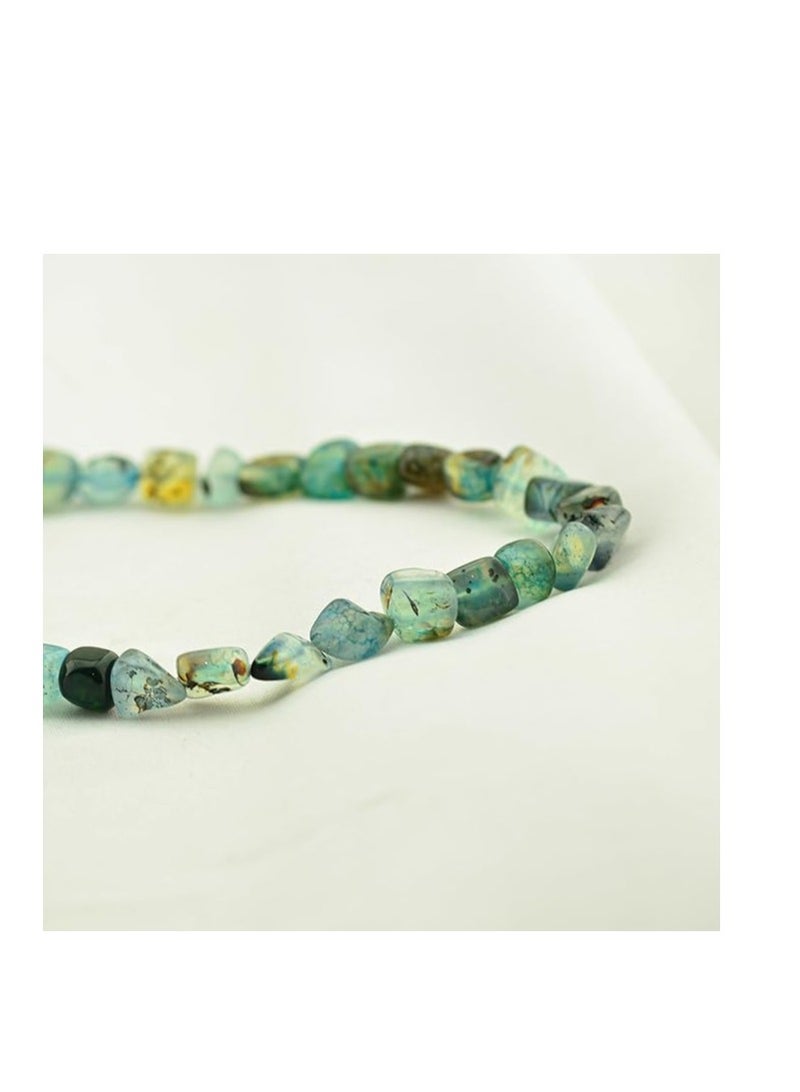 Engraved natural stones for making jewelry from agate, circle shapes for making jewelry and adornments - Image 2