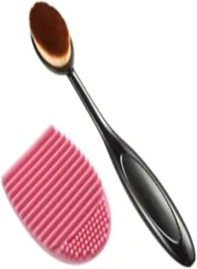 2 pcs in set cool Cosmetic Foundation Cream Powder Blush Makeup Brush Professional Make Up