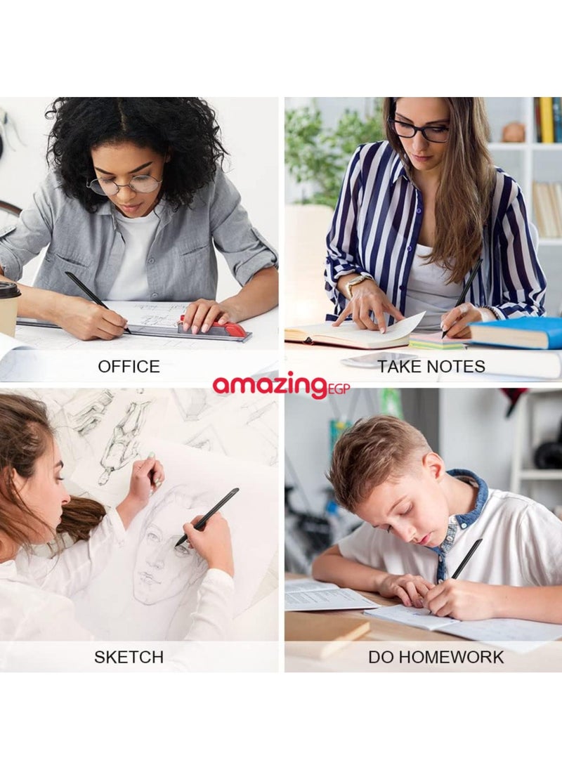 amazing.EGP - Infinity Reusable Metal Pencil Long Lasting, Stylish Metal Pencils for Art Drawing and Sketching Erasable Infinity Graphite Metal Pencil - Black - Image 1