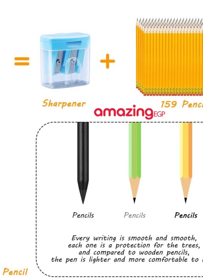 amazing.EGP - Infinity Reusable Metal Pencil Long Lasting, Stylish Metal Pencils for Art Drawing and Sketching Erasable Infinity Graphite Metal Pencil - Black - Image 1