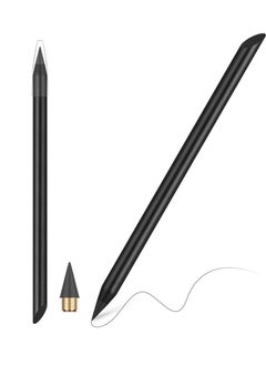 Infinity Reusable Metal Pencil Long Lasting, Stylish Metal Pencils for Art Drawing and Sketching Erasable Infinity Graphite Metal Pencil - Black