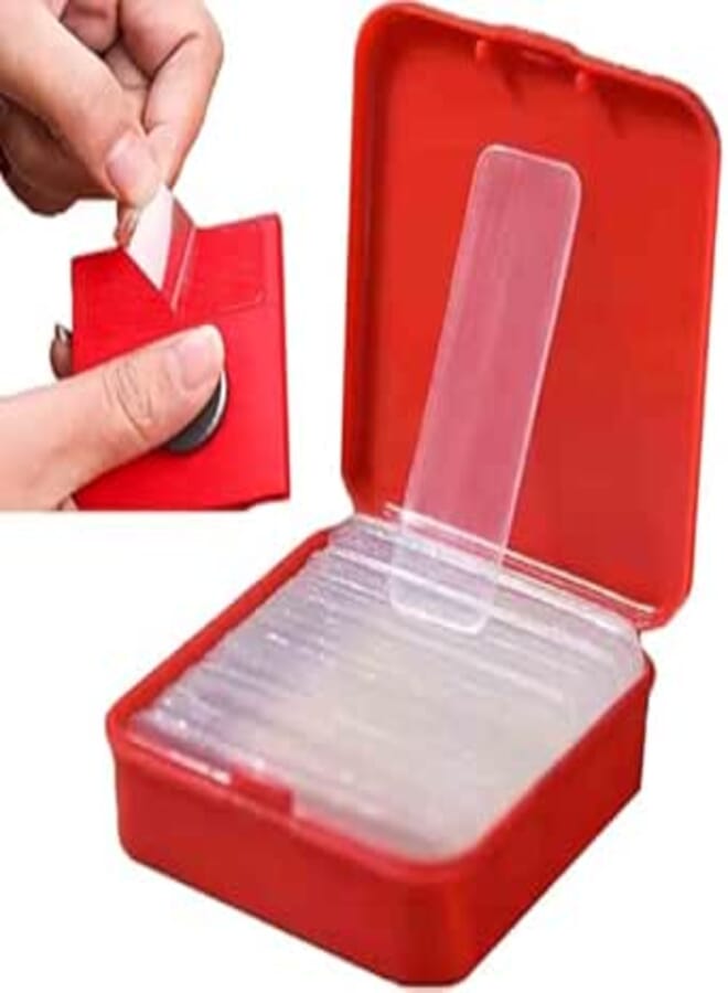 Multifunctional Double-Sided Adhesive Tape Heavy Duty, Washable, Transparent Stickers (60 PCS)