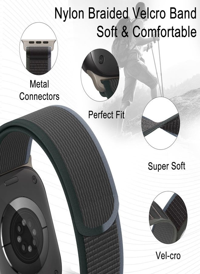 surundo Trail Loop Nylon Band - Compatible with Apple Watch Ultra 2 Band/Ultra Bands 49mm 45mm 44mm Men Women, Braided Elastic Weave Sport Strap for iWatch Ultra 2, iWatch Ultra Series 10 46mm SE/9/8/7/6/5 - Image 2