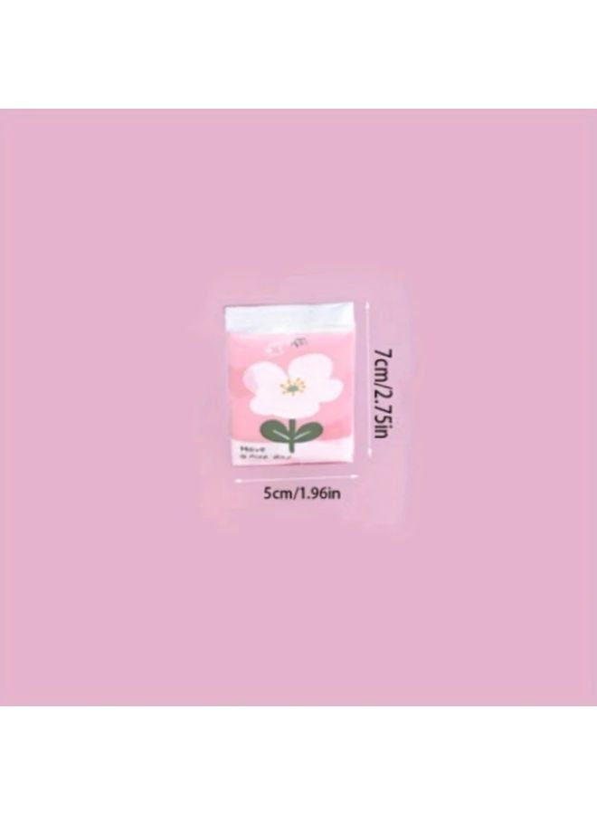 مناديل الزهور اللطيفة 3 عبوات - مناديل ناعمة صغيرة محمولة للسفر والمنزل والمكتب - Image 4