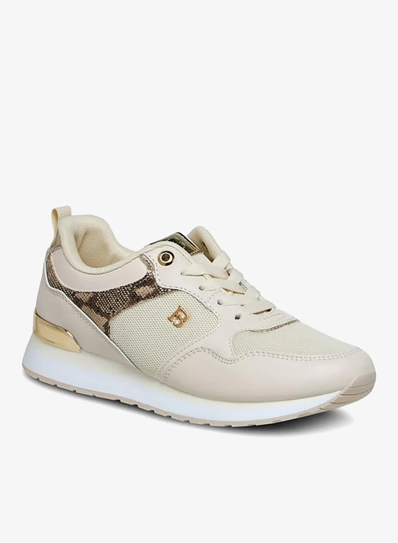 فلورا بيلا من شو إكسبرس Flora Bella Panelled Lace-Up Sneakers With Pull Tab