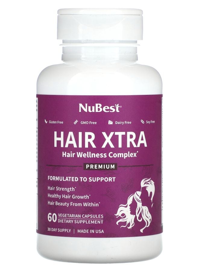 NuBest Hair Xtra 60 Vegetarian Capsules