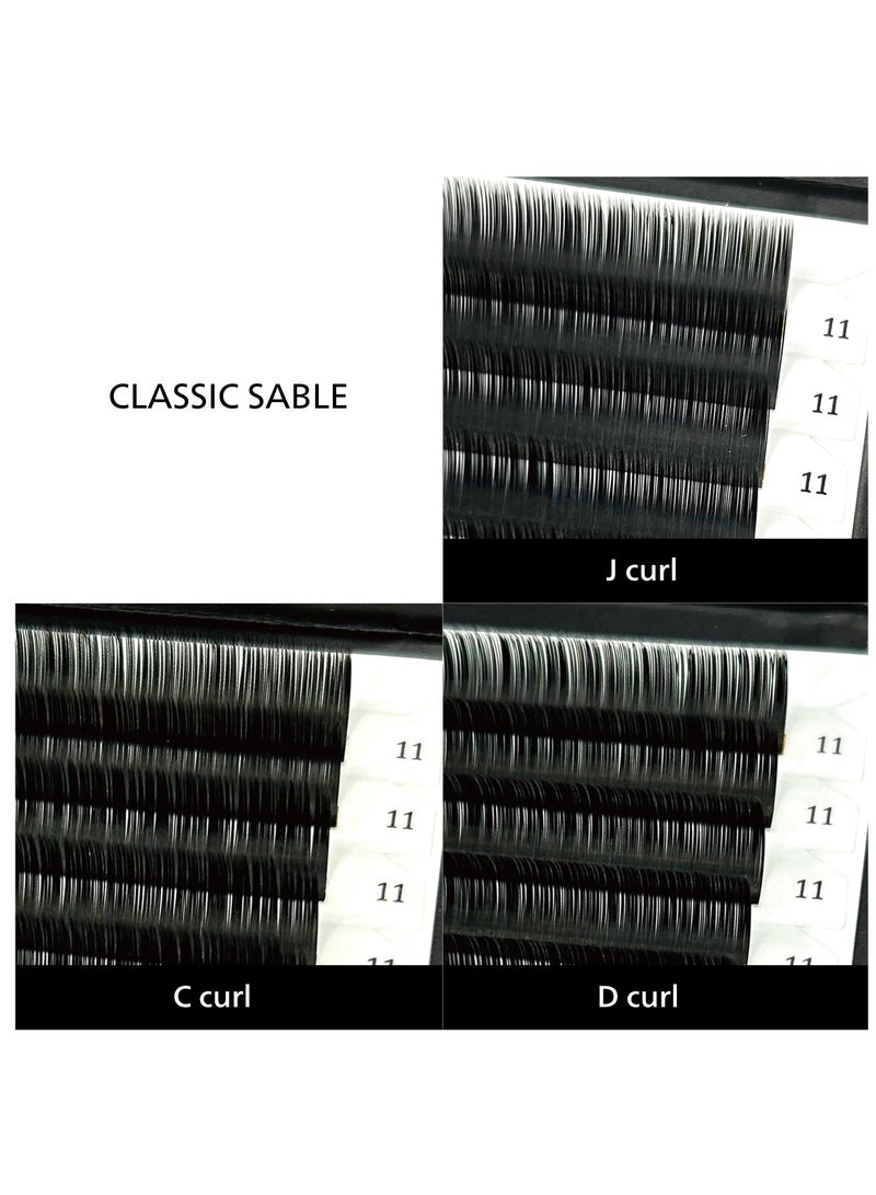 فولا Classic Sable Flat 12 Lines J(B) Curl 0.20mmMix - Image 2