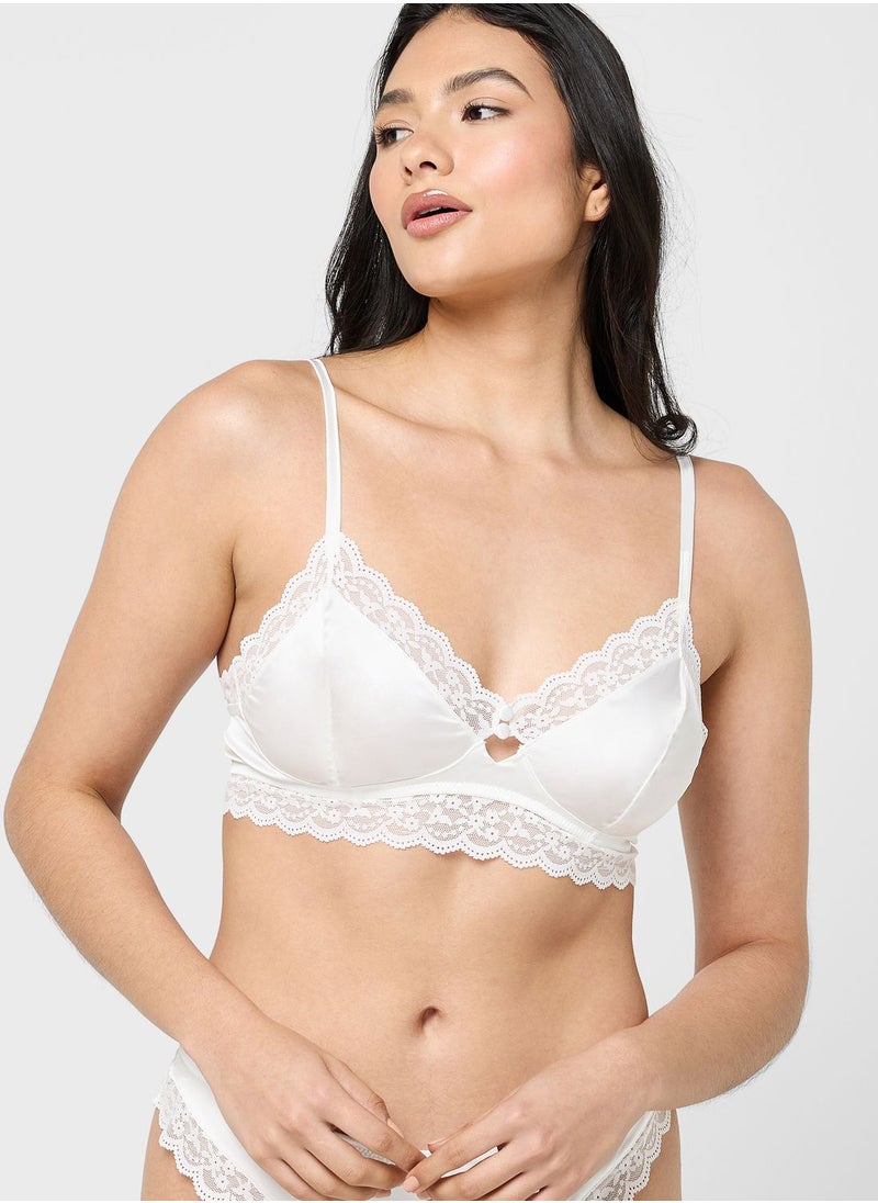 TOPSHOP - Lace Detail Bra - Image 1