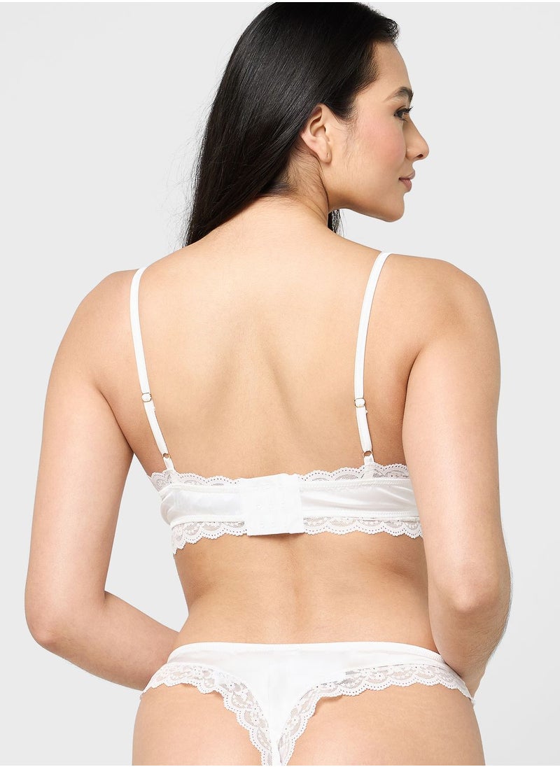 TOPSHOP - Lace Detail Bra - Image 1
