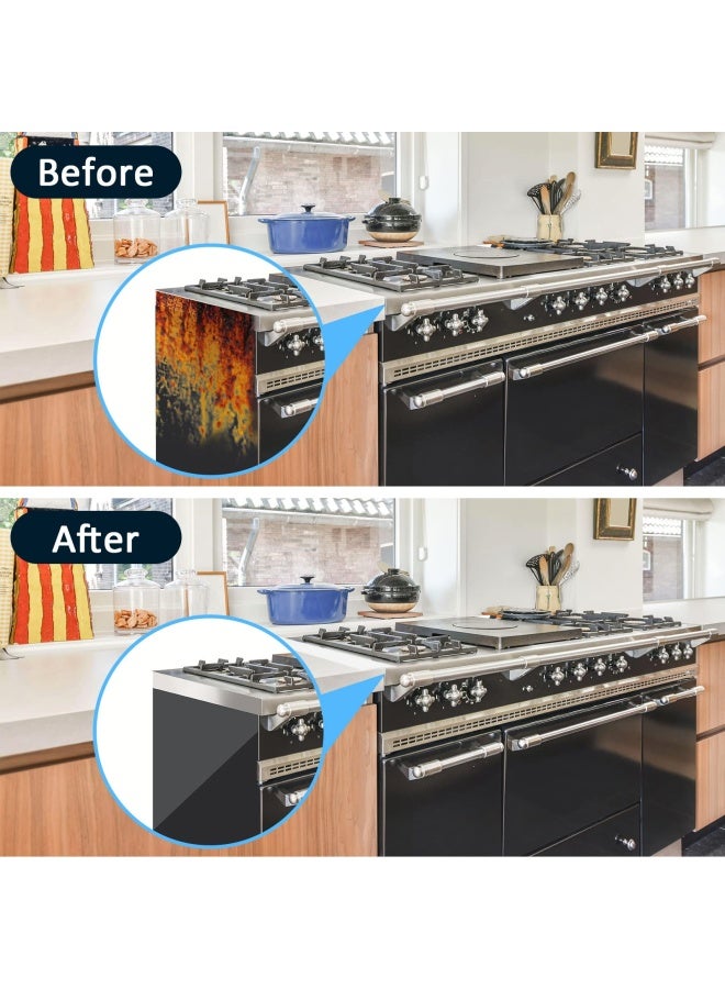 ddLUCK غطاء فراغ الموقد من السيليكون 2 عبوة بطول 25 بوصة لملء الفجوات بين الموقد والأجهزة المطبخية - Image 3