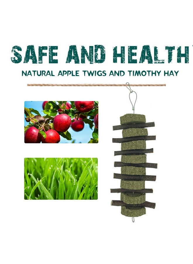 ألعاب مضغ للأرانب والهامستر وكعكات العشب وألعاب مضغ على شكل قلب ومكافآت للحيوانات الأليفة للأرانب والهامستر والشنشيلة وخنازير غينيا قطعتان - Image 5