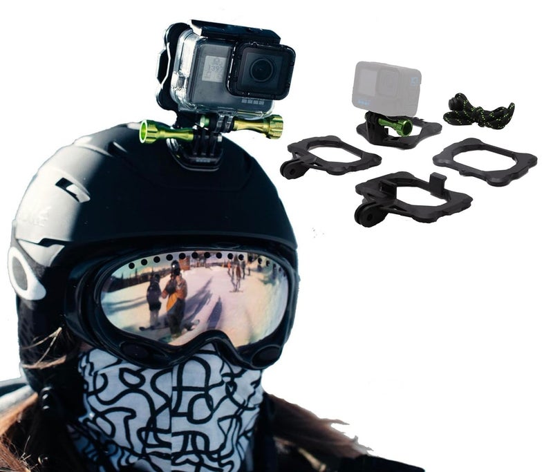 SNAP Mounts PRO – Magnetic Action Camera Helmet Mount for GoPro (Helmet, Biking, Drone, Skiing, Snorkeling and Car Mount) - Image 1