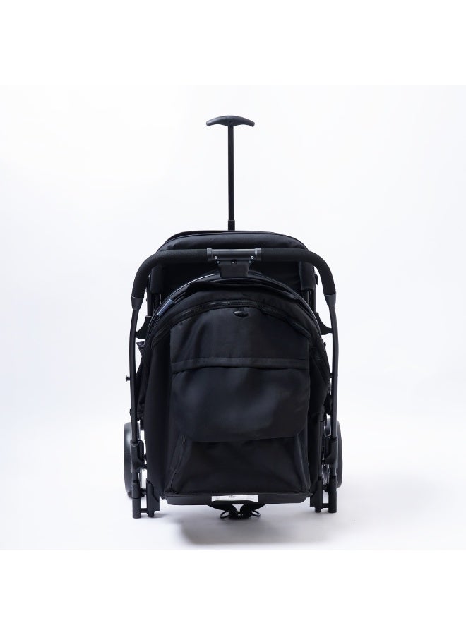 molody Baby Stroller – Hydraulic Suspension – Travel Friendly – Parent & World Facing – One Hand Fold – Black - Image 5