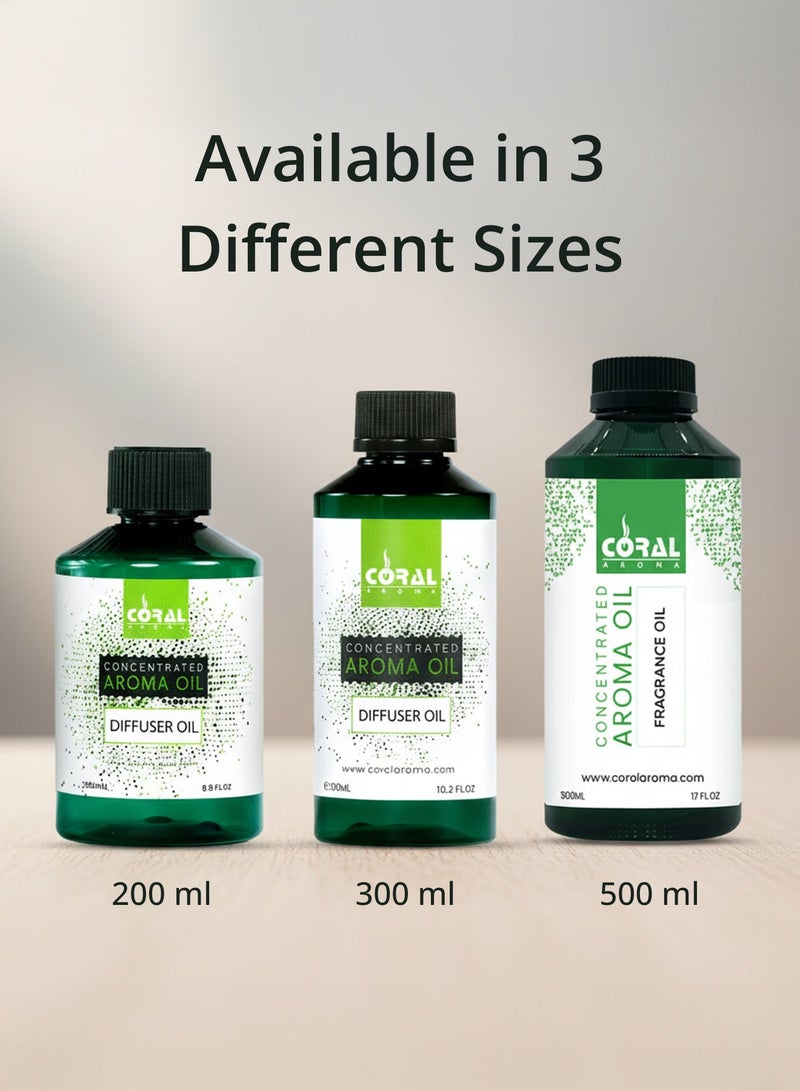 CORAL AROMA Amber Vanilla Aroma Oil for Diffusers 200 ml – Warm, Sweet & Long-Lasting Fragrance for Home and Offices - Image 5