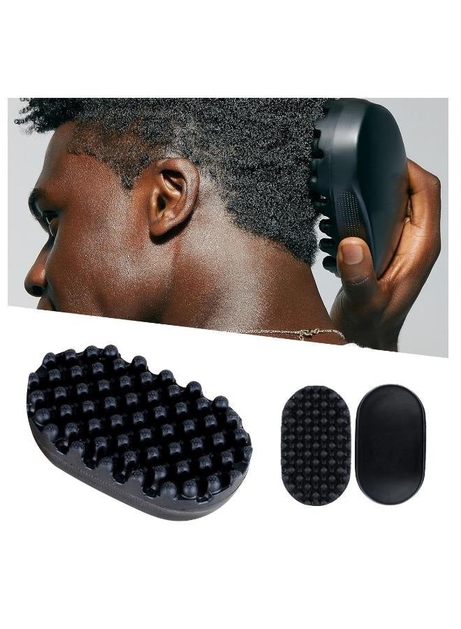 فرشاة شامبو لتدليك فروة الرأس للاستحمام، فرشاة تنظيف فروة الرأس بشعيرات سيليكون ناعمة لنمو الشعر وعلاج القشرة، فرشاة تدليك الشعر بالزيت الجاف والمبلل للعناية بالشعر وفروة الرأس لجميع أنواع الشعر، فرشاة تجعيد الشعر المتينة - Image 1