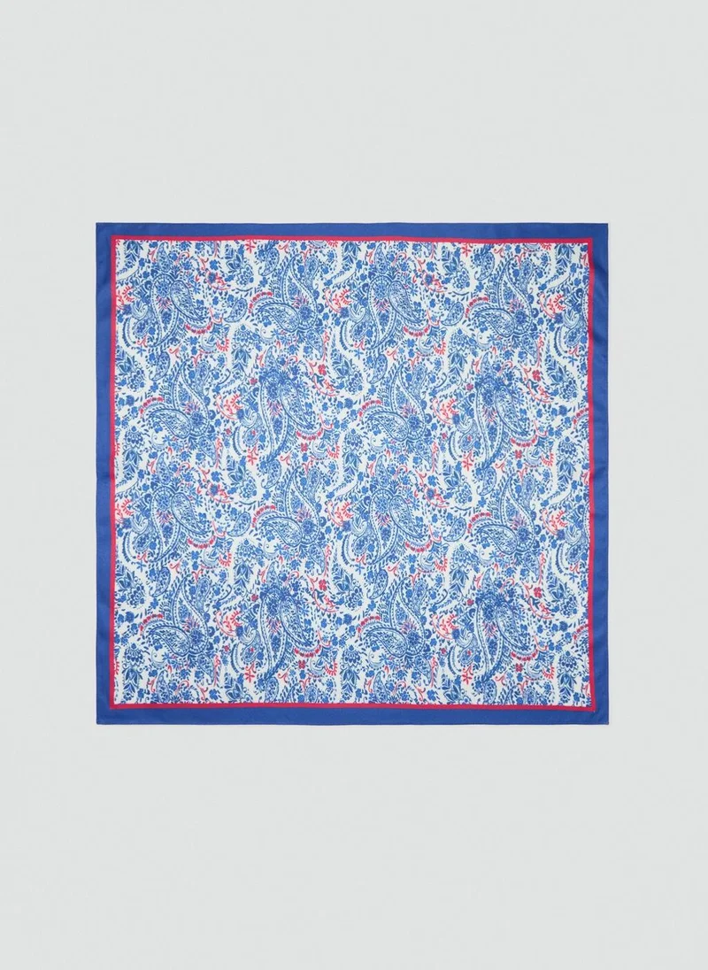 MANGO Paisley Print Scarf