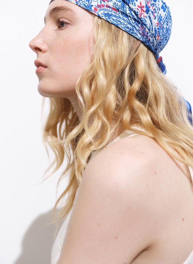 MANGO Paisley Print Scarf  - Image 4