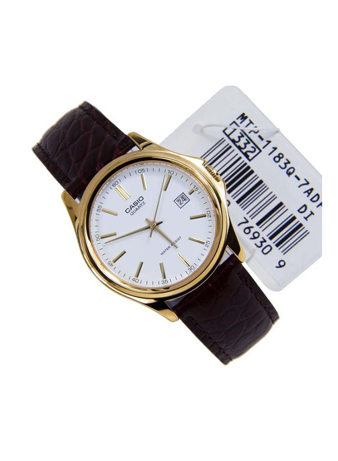 CASIO ساعة انالوج جلدية MTP-1183Q-7ADF - Image 2