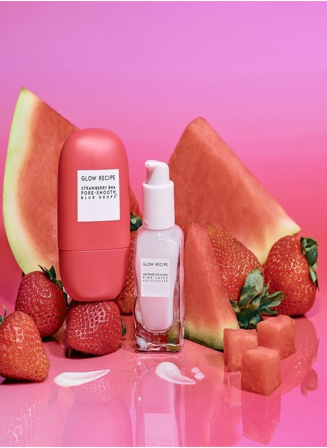 GLOW RECIPE Smooth Skin Sailing Blur and Hydrate Kit (30ml + 25ml) – Pore-Refining & Hydrating Skincare Set with Blur Drops and Moisturizer for Smoother, Glowing Skin