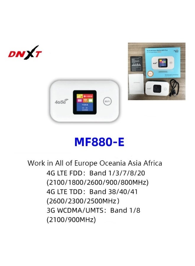 Portable Wireless Modem, Wireless Wi-Fi router Range Extender, 150Mbps 2100mAh Mobile Pocket WiFi Router with SIM Card Slot 4G/5G Wireless Router - Image 2