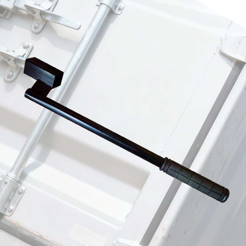 Lethato Container Door Leverage Tool HeavyDuty Leverage Bar with NonSlip Handle Ergonomic Design Shipping Container Door Kit Persuader Bar for Loaders WarehousePort Workers Black 1 Pack - Image 2