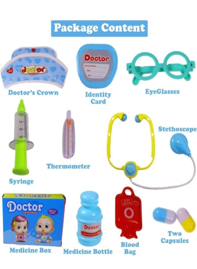 Manos Doctor Play Set with owl Shape Wheel Trolly Pack of 1 - Image 3