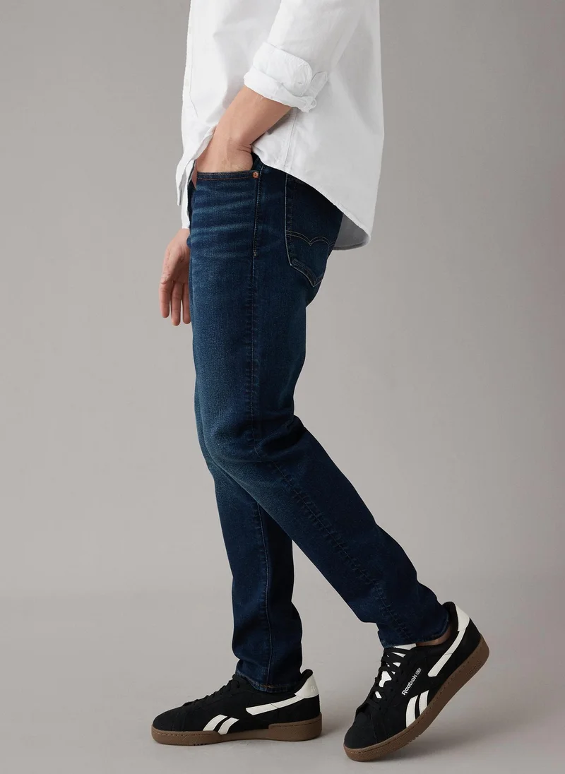 American Eagle Airflex+ Rinse Wash Relaxed Fit Jeans