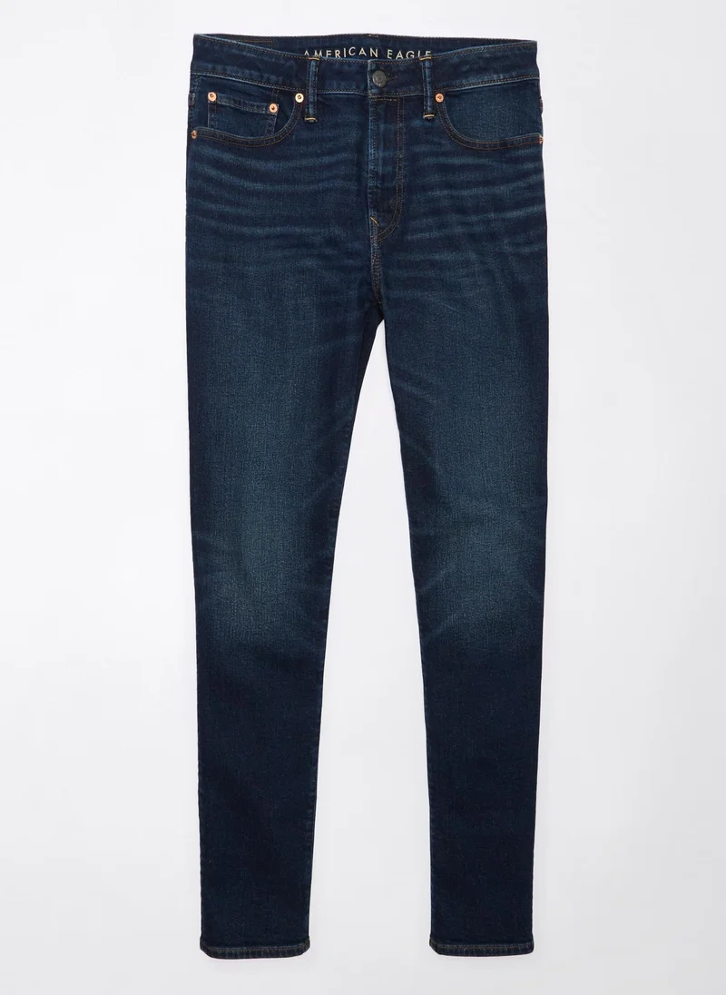 American Eagle Airflex+ Rinse Wash Relaxed Fit Jeans