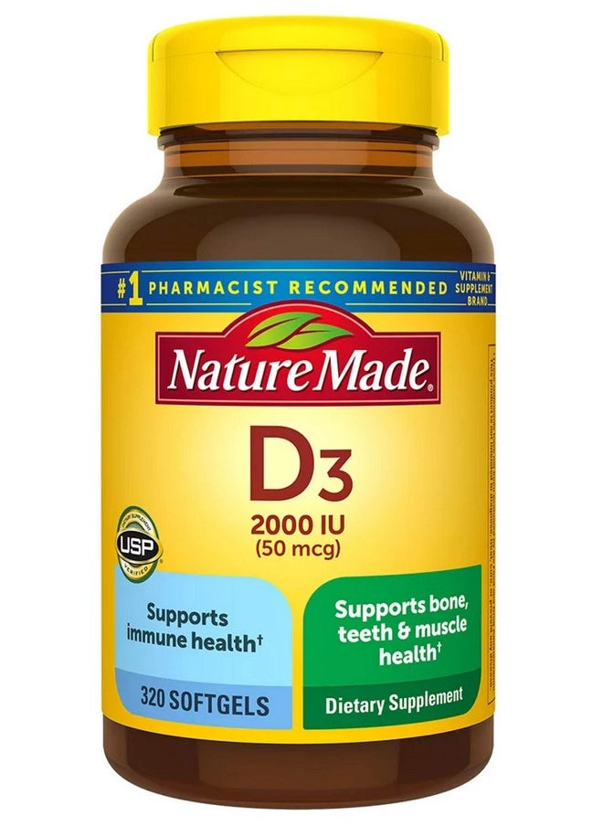 Nature Made Vitamin D3 2000Iu 320 Ct. Soft Gels (Packaging May Vary)  - Image 2