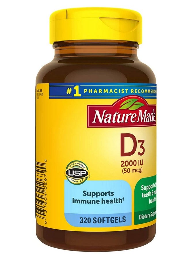 Nature Made Vitamin D3 2000Iu 320 Ct. Soft Gels (Packaging May Vary)  - Image 3
