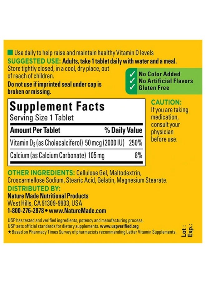 Nature Made Vitamin D3 2000Iu 320 Ct. Soft Gels (Packaging May Vary)  - Image 5