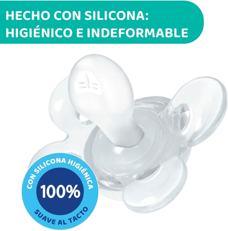 Chicco Physio Comfort Baby Silicone Soother, Pack of 2, 6-16 Months, Assorted Colors - Image 5