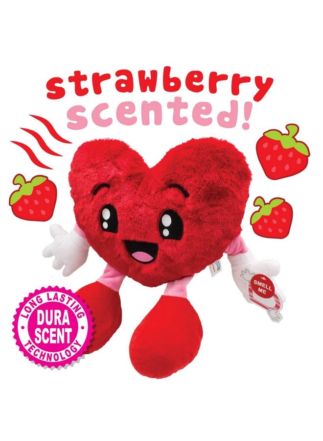 Scentco Sweetheart (Heart) - 10" Patented Gourmet Strawberry Scented Stuffed Plush - Valentines, Gifts for Kids, Gift Guide - Image 2