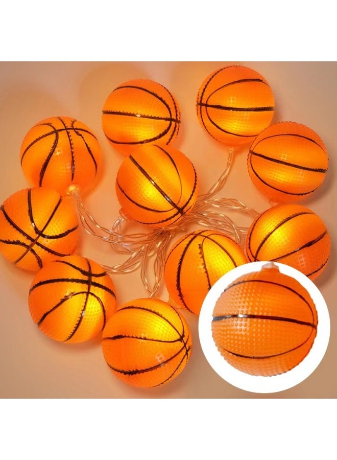 2026 World Cup Theme Scene Decoration Atmosphere Setup –Light color:Basketball Power:5 2m lights solar model [eight modes] - Image 1